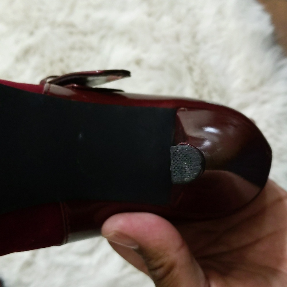 Style & Co| Vintage Burgundy suede high heel pump - Picture 9 of 14